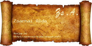 Zsarnai Aida névjegykártya